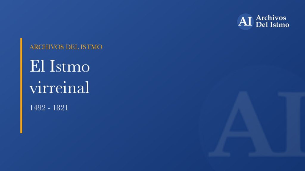 Portada de la sección virreinal de Archivos del Istmo